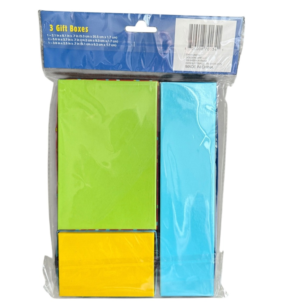 Lot of 63 Assorted DG Party Multicolor Gift Boxes NEW IN SEALED PACKAGES - Picture 4 of 12